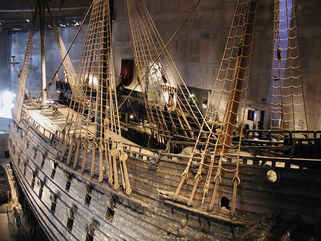 El barco Vasa en Estocolmo, Suecia.